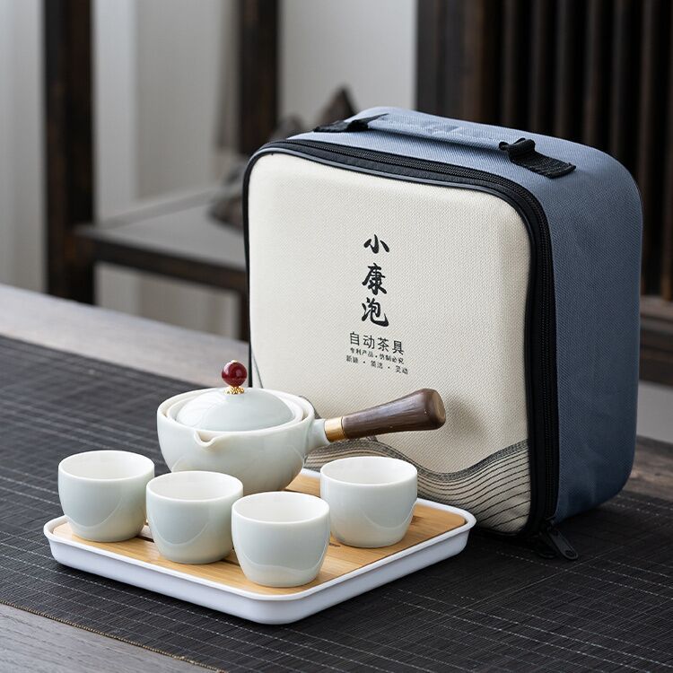 Porcelain China Gongfu Traveling Tea Set